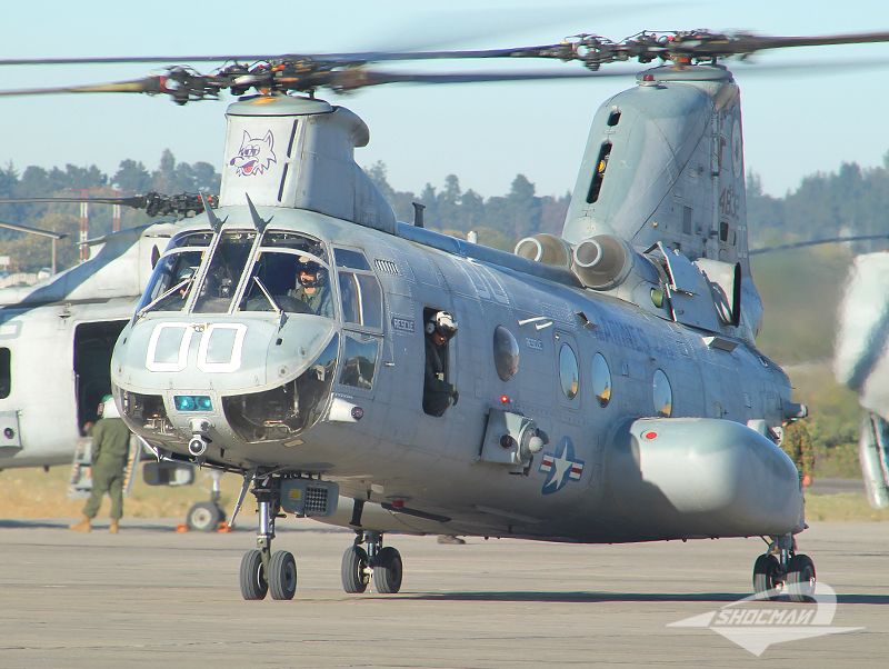 Boeing Vertol Ch 46e Sea Knight Pf 4832 Hmm 364 Purple Foxes Del Usmc